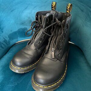 1460 Zip Smooth Leather Lace Up Boots